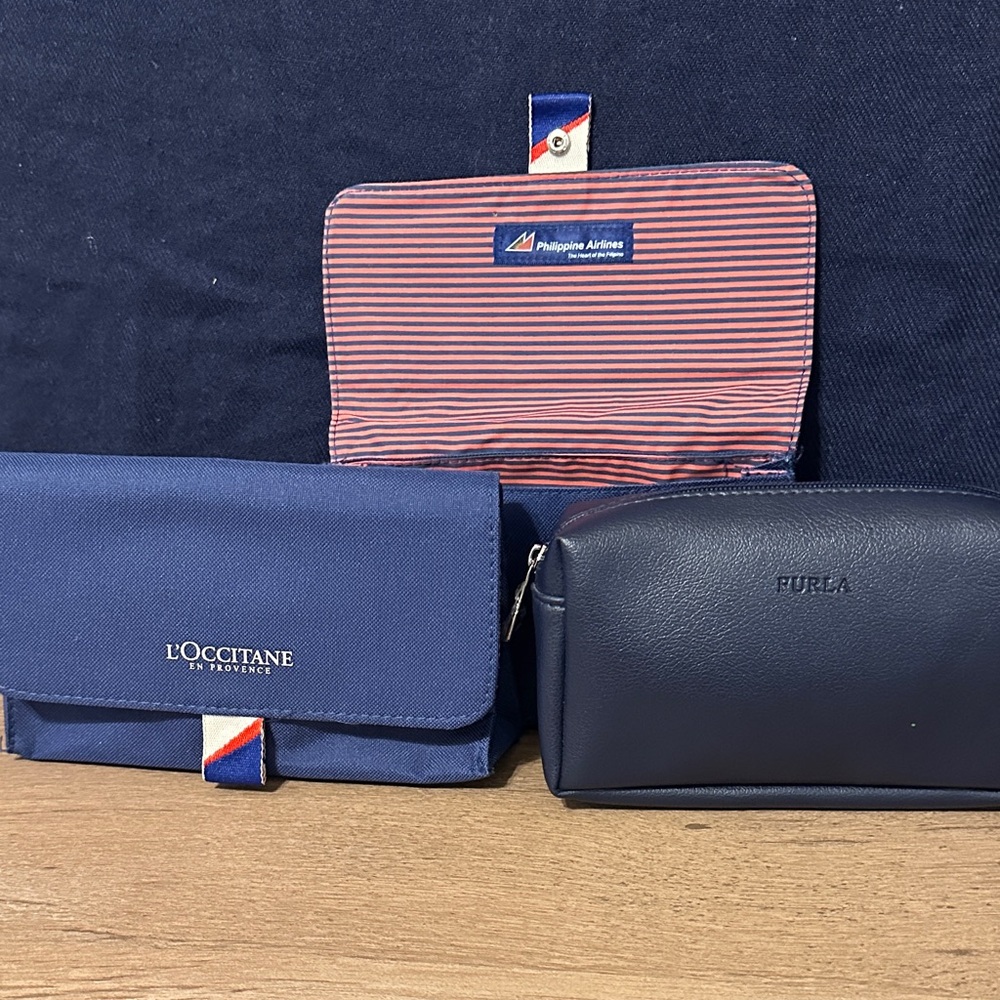 3 Philippine Airlines amenity kit bags